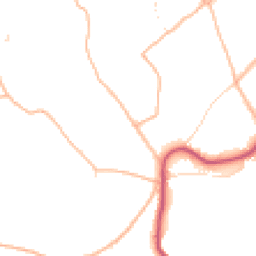 Daytime road noise heatmap for TQ1 4TD