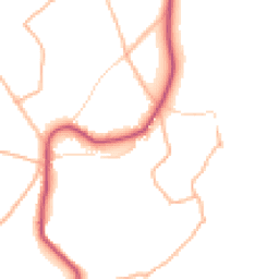 Daytime road noise heatmap for TQ1 4TX