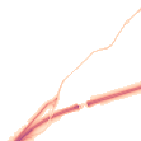 Night-time road noise heatmap for TQ10 9DL