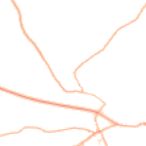 Daytime road noise heatmap for TQ10 9EU