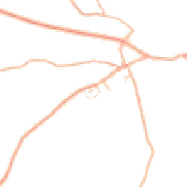 Daytime road noise heatmap for TQ10 9FE
