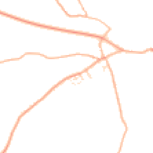Daytime road noise heatmap for TQ10 9FF