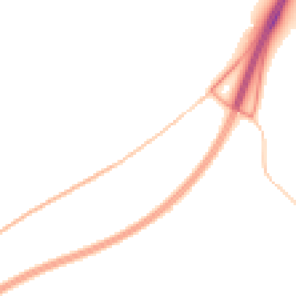 Night-time road noise heatmap for TQ10 9HG