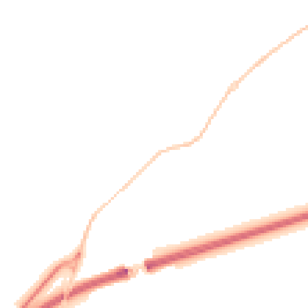 Night-time road noise heatmap for TQ10 9JA