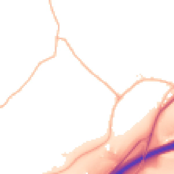 Daytime road noise heatmap for TQ10 9JF