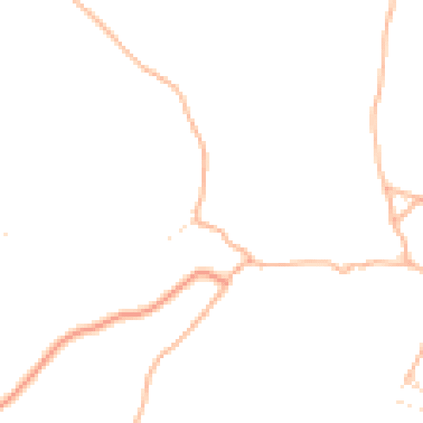 Daytime road noise heatmap for TQ10 9JJ