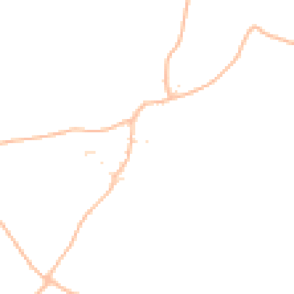 Daytime road noise heatmap for TQ10 9LE