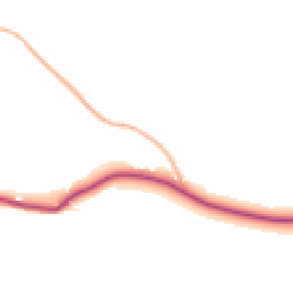 Daytime road noise heatmap for TQ10 9LJ