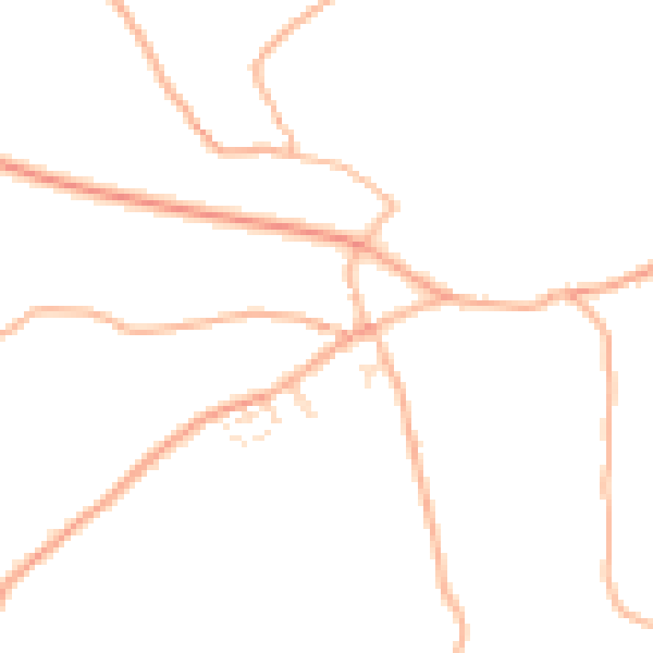 Daytime road noise heatmap for TQ10 9LX