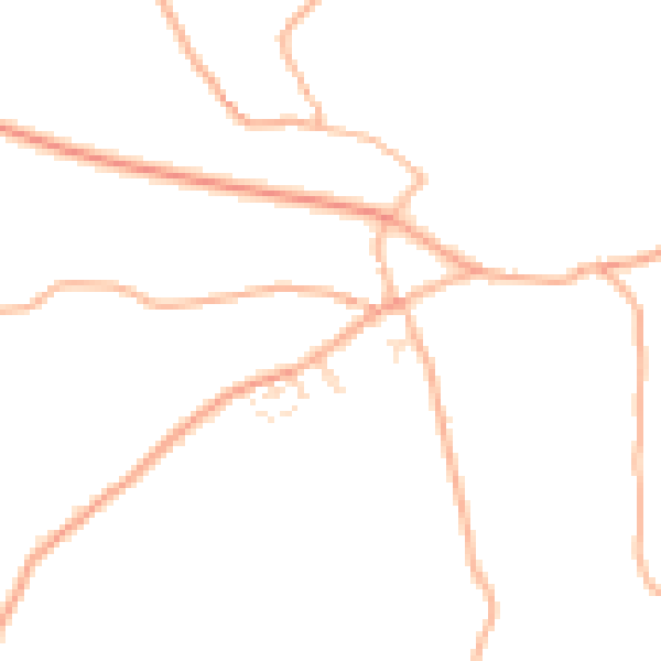 Daytime road noise heatmap for TQ10 9LZ