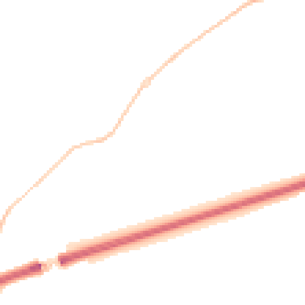 Night-time road noise heatmap for TQ10 9PA
