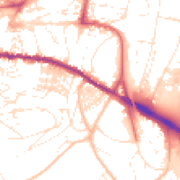 Daytime road noise heatmap for TQ12 1AD