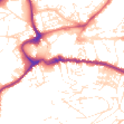 Daytime road noise heatmap for TQ12 1AG