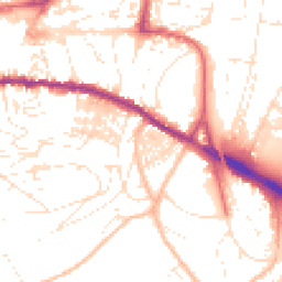 Daytime road noise heatmap for TQ12 1AL