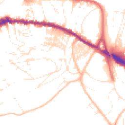 Daytime road noise heatmap for TQ12 1AR