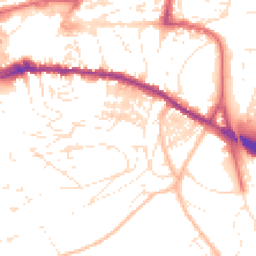 Daytime road noise heatmap for TQ12 1AX