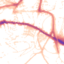 Daytime road noise heatmap for TQ12 1AY