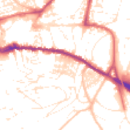 Daytime road noise heatmap for TQ12 1BA