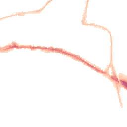 Night-time road noise heatmap for TQ12 1BA