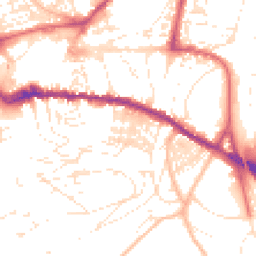 Daytime road noise heatmap for TQ12 1BB