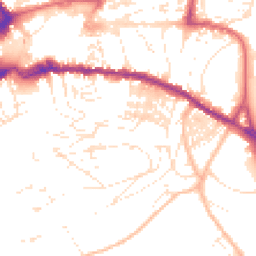 Daytime road noise heatmap for TQ12 1BH