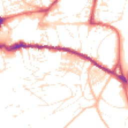 Daytime road noise heatmap for TQ12 1BJ