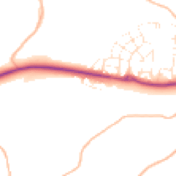 Daytime road noise heatmap for TQ12 1BP