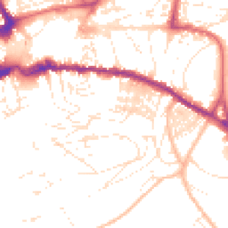 Daytime road noise heatmap for TQ12 1BQ