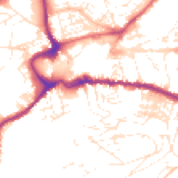 Daytime road noise heatmap for TQ12 1BT