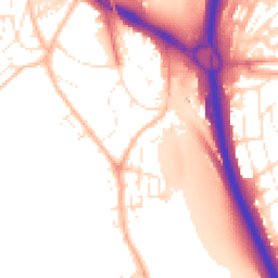 Daytime road noise heatmap for TQ12 1BX
