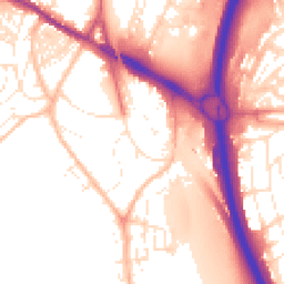 Daytime road noise heatmap for TQ12 1BZ