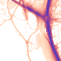 Daytime road noise heatmap for TQ12 1DA
