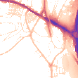 Daytime road noise heatmap for TQ12 1DB