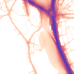 Daytime road noise heatmap for TQ12 1DL