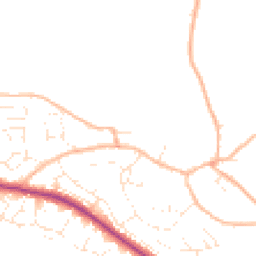Daytime road noise heatmap for TQ12 1QJ