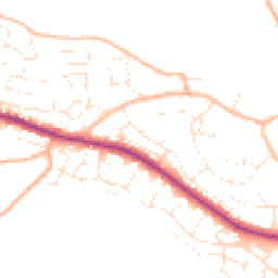 Daytime road noise heatmap for TQ12 1RP
