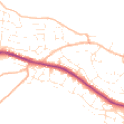 Daytime road noise heatmap for TQ12 1RR