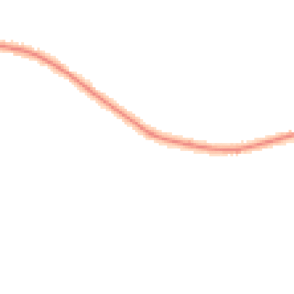Night-time road noise heatmap for TQ12 1SQ