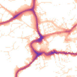 Daytime road noise heatmap for TQ12 1TT