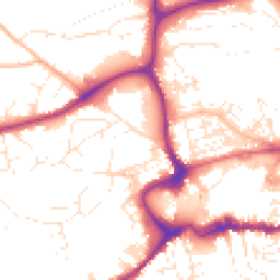 Daytime road noise heatmap for TQ12 1TW