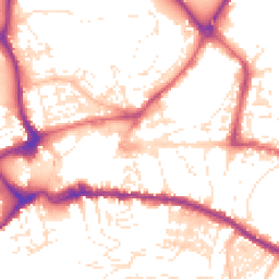 Daytime road noise heatmap for TQ12 2AH