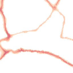 Night-time road noise heatmap for TQ12 2AH