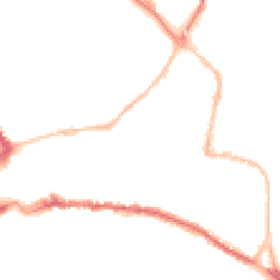 Night-time road noise heatmap for TQ12 2AN