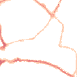 Night-time road noise heatmap for TQ12 2AS