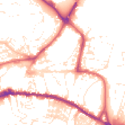 Daytime road noise heatmap for TQ12 2BB