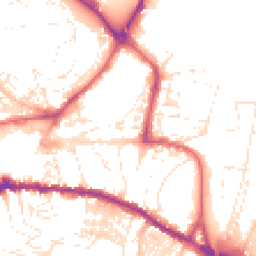 Daytime road noise heatmap for TQ12 2BD