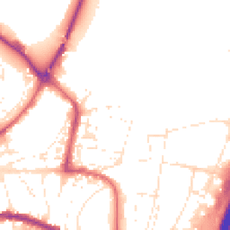 Daytime road noise heatmap for TQ12 2DN