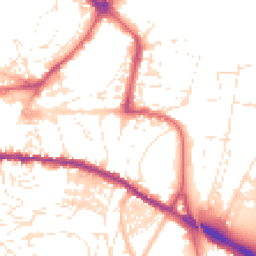 Daytime road noise heatmap for TQ12 2DP