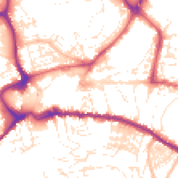 Daytime road noise heatmap for TQ12 2EF