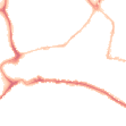 Night-time road noise heatmap for TQ12 2EF